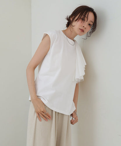 イレヘムラッフルデザインカットソー