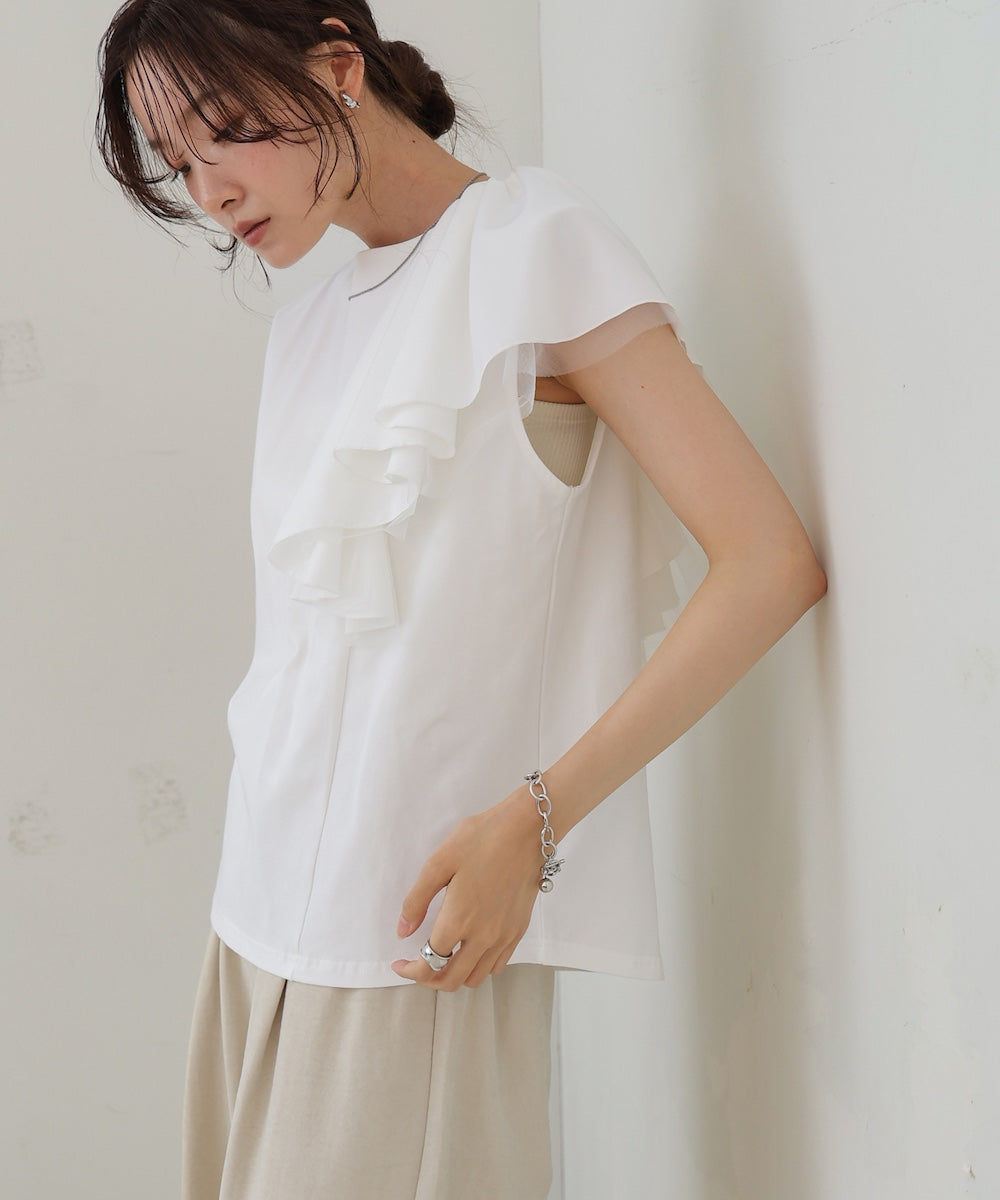 イレヘムラッフルデザインカットソー