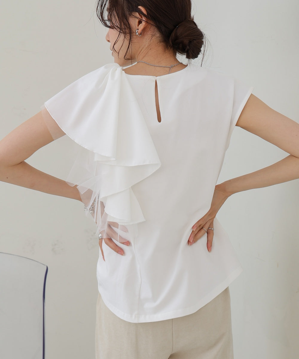 イレヘムラッフルデザインカットソー