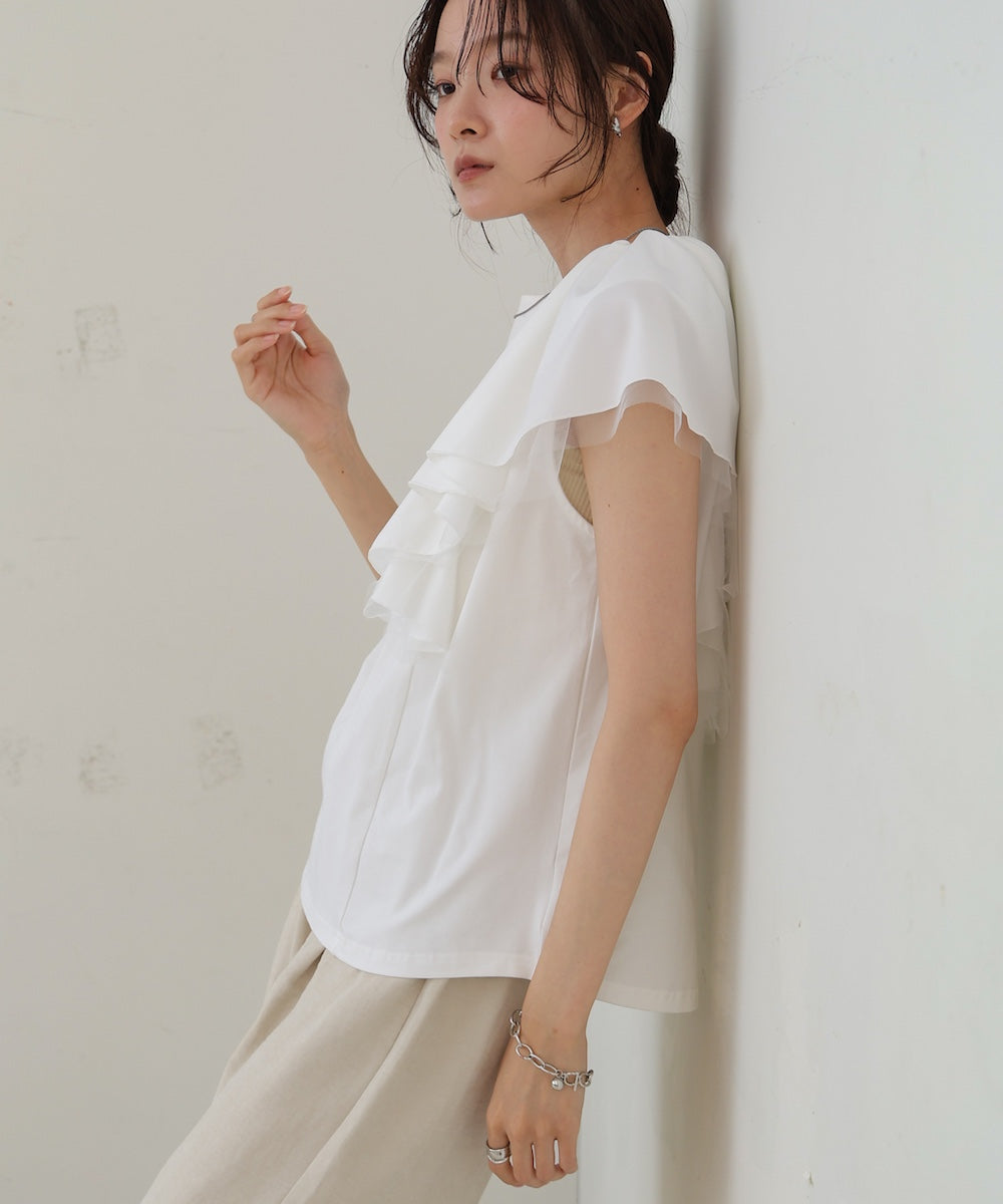 イレヘムラッフルデザインカットソー