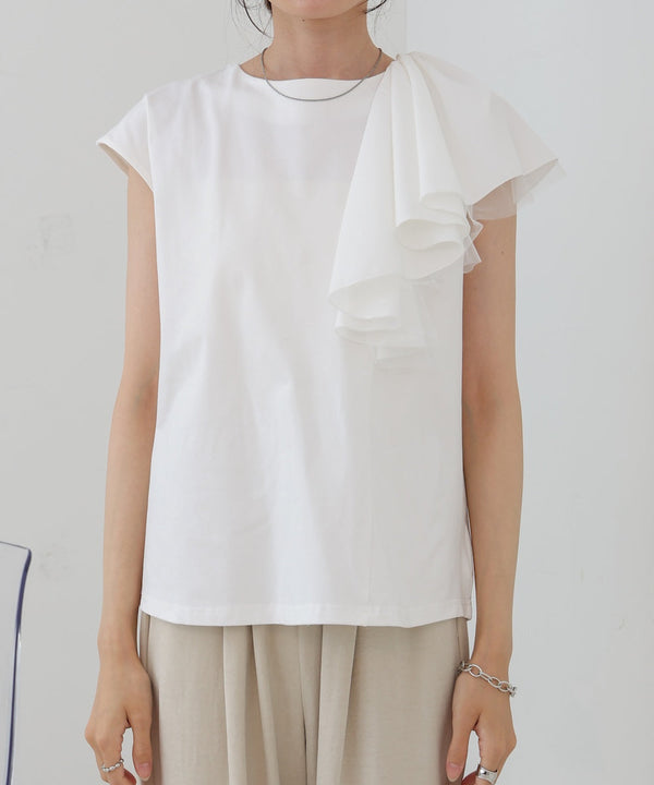 イレヘムラッフルデザインカットソー