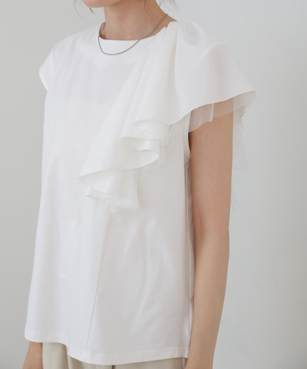 イレヘムラッフルデザインカットソー