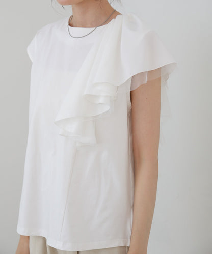 イレヘムラッフルデザインカットソー