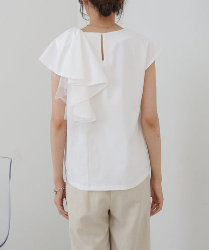 イレヘムラッフルデザインカットソー