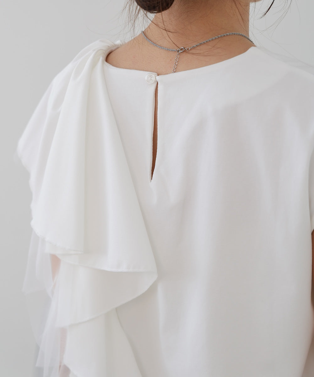 イレヘムラッフルデザインカットソー