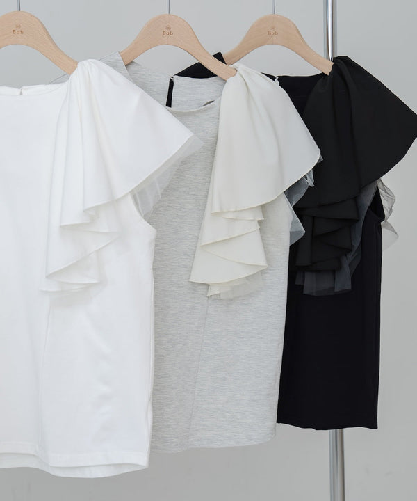 イレヘムラッフルデザインカットソー