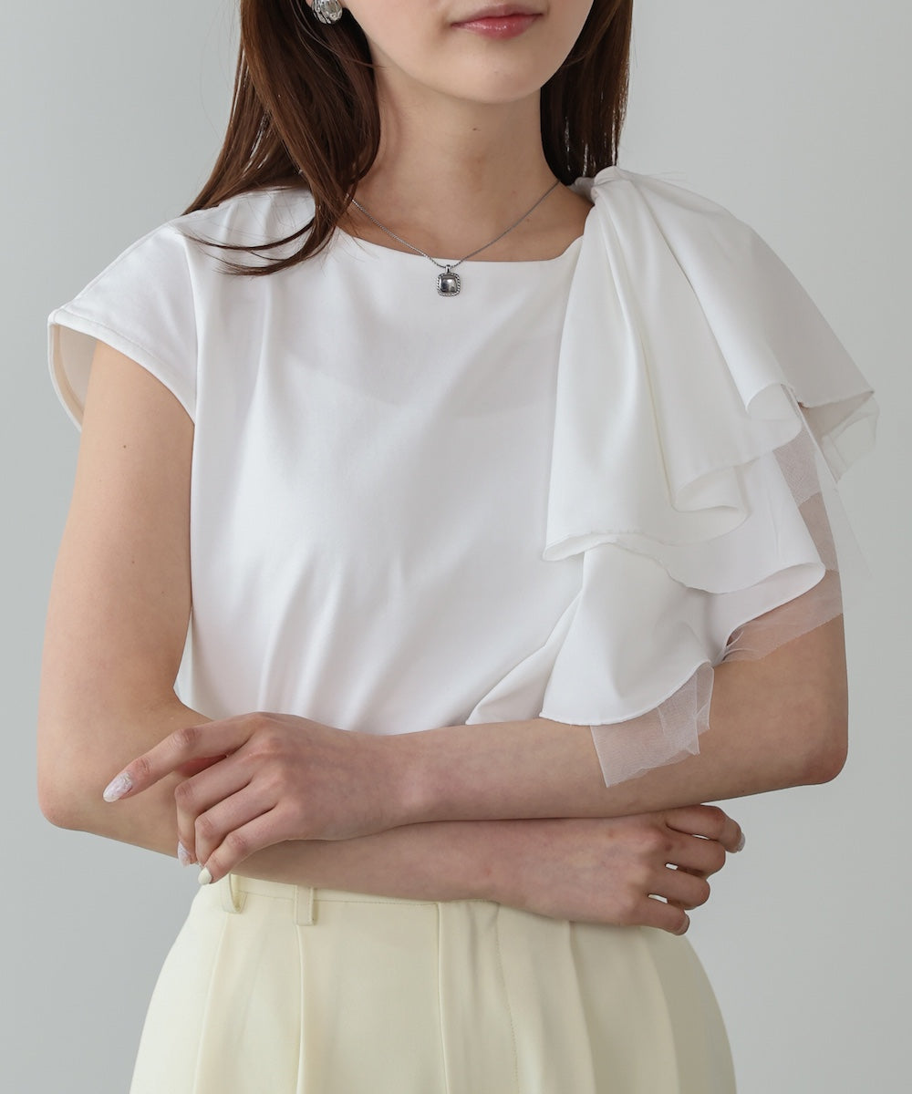 イレヘムラッフルデザインカットソー