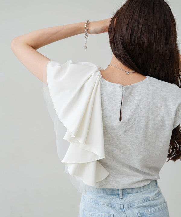 イレヘムラッフルデザインカットソー