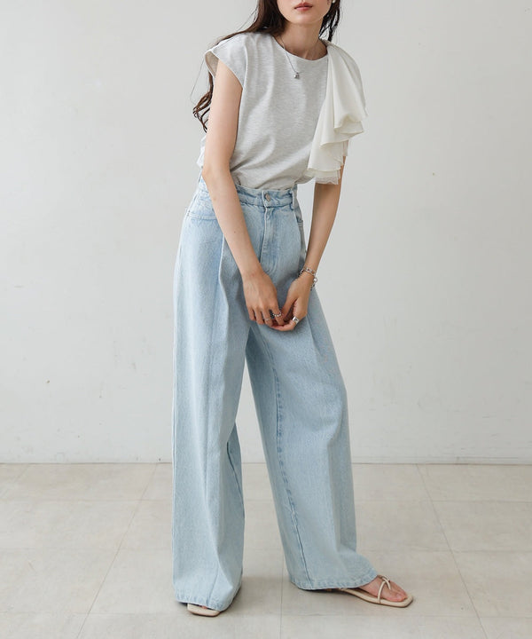 イレヘムラッフルデザインカットソー