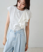 イレヘムラッフルデザインカットソー