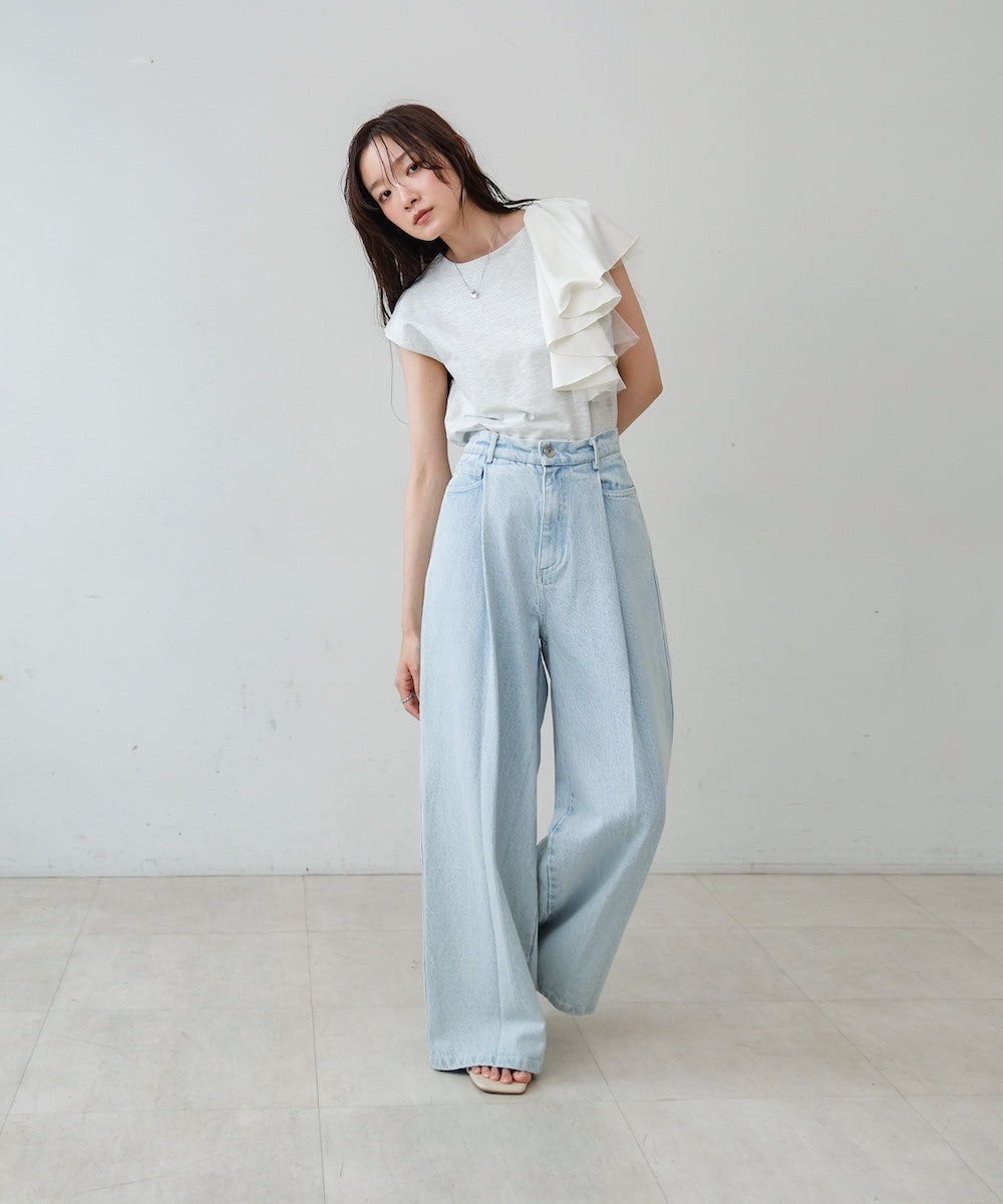 イレヘムラッフルデザインカットソー