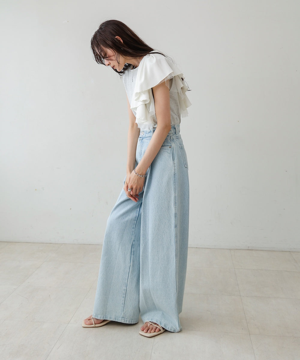 イレヘムラッフルデザインカットソー