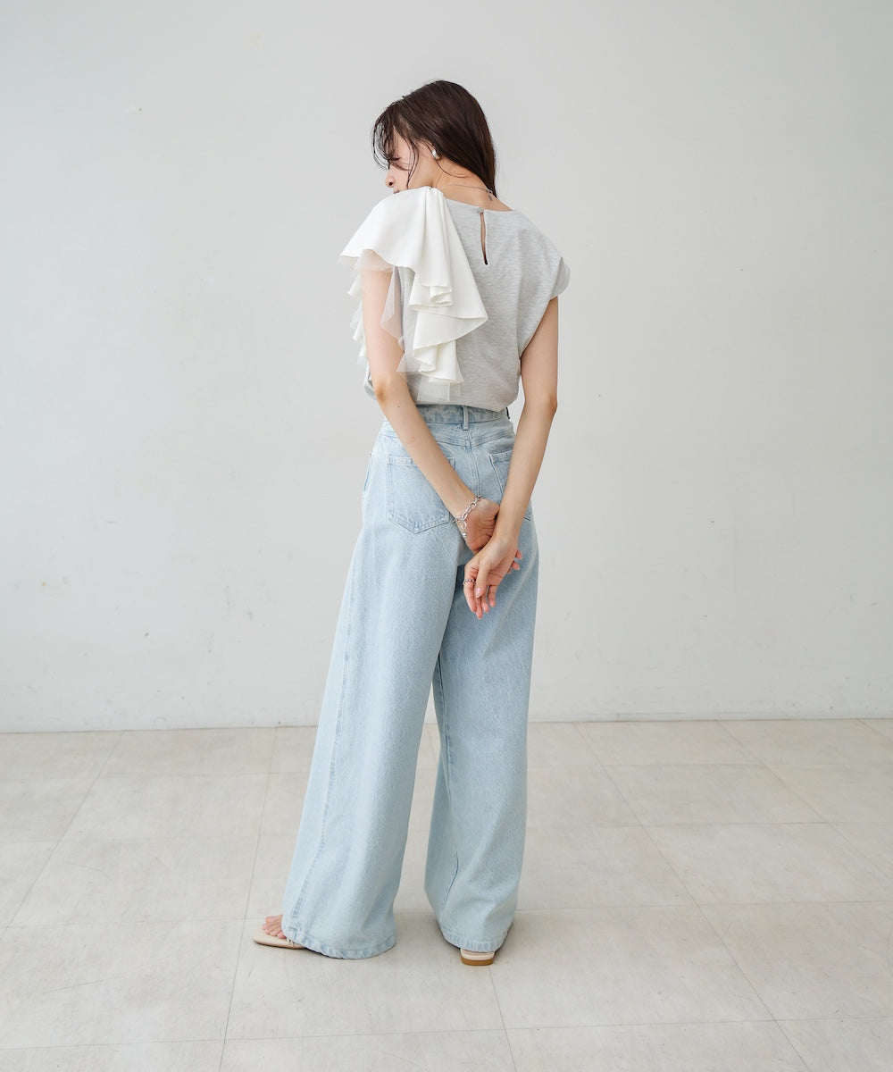 イレヘムラッフルデザインカットソー