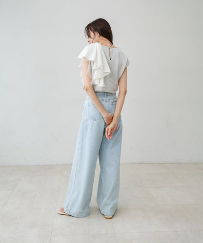 イレヘムラッフルデザインカットソー