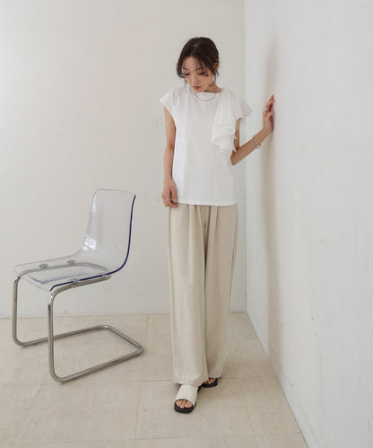 イレヘムラッフルデザインカットソー