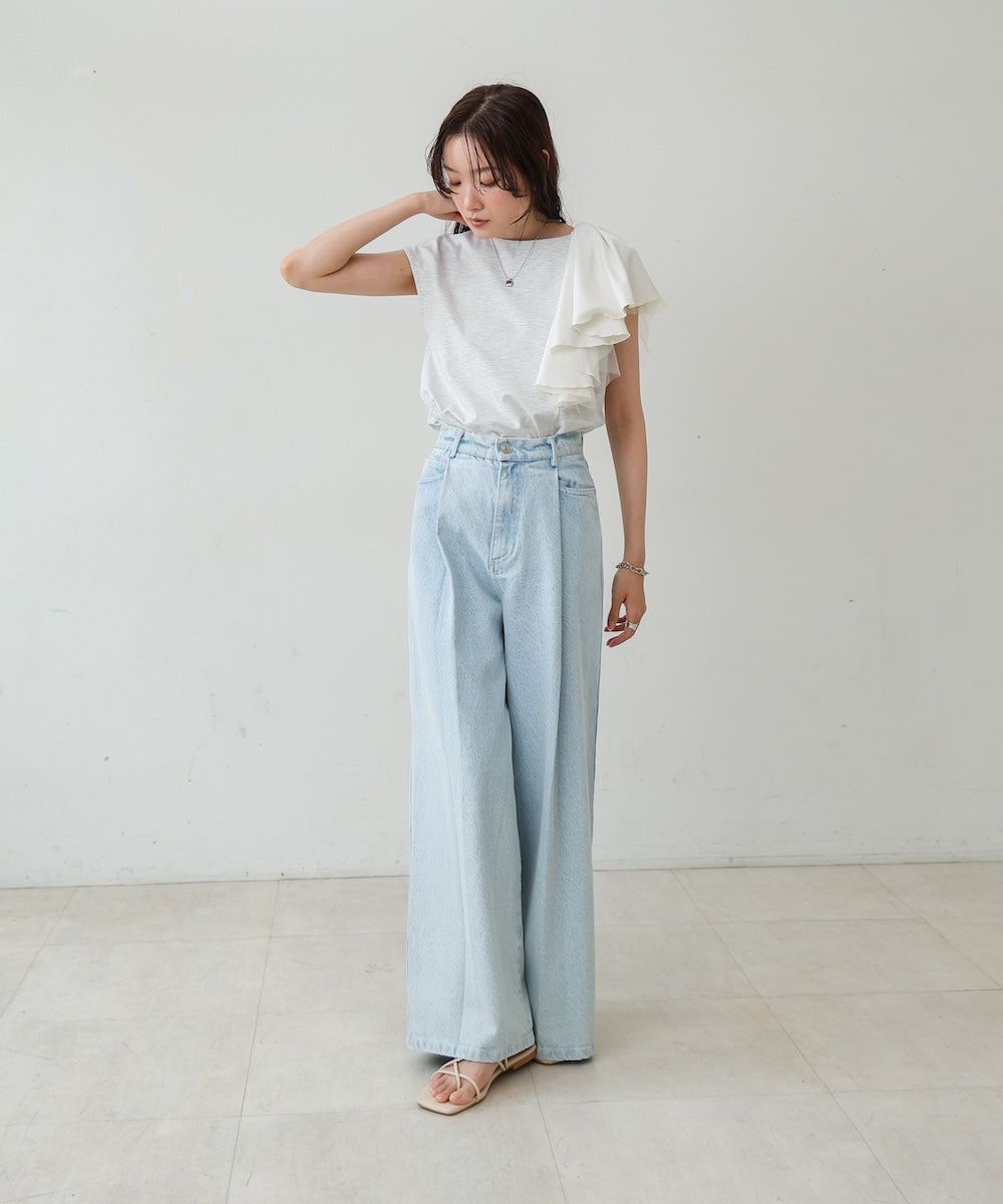 イレヘムラッフルデザインカットソー