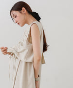 【低身長向けサイズあり】シャーリングレイヤード風ワンピース