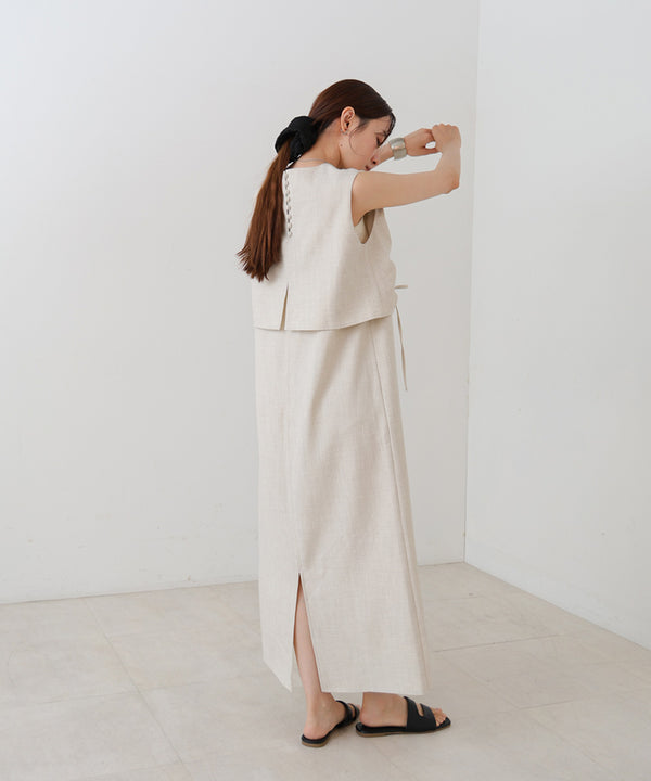 【低身長向けサイズあり】シャーリングレイヤード風ワンピース