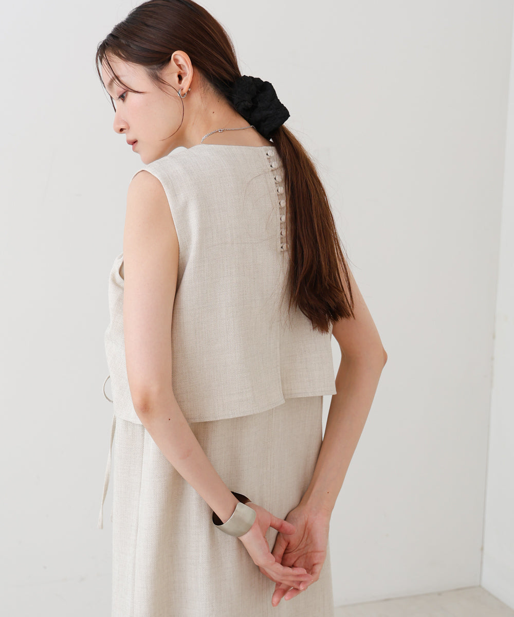 【低身長向けサイズあり】シャーリングレイヤード風ワンピース