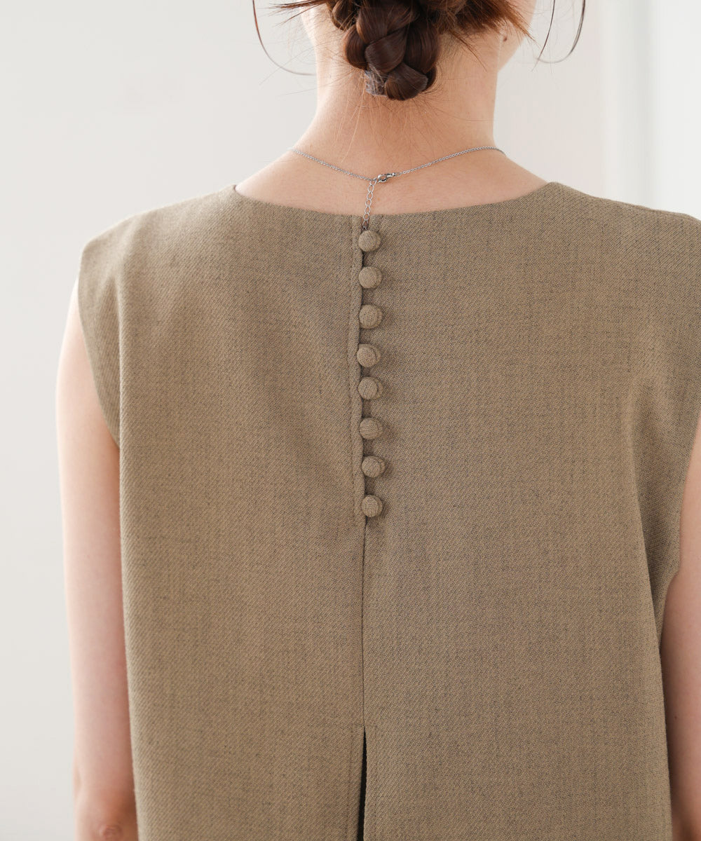 【低身長向けサイズあり】シャーリングレイヤード風ワンピース