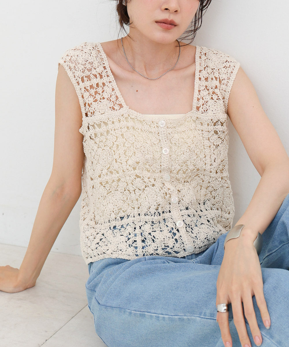 前後2WAYボタン付ビスチェ