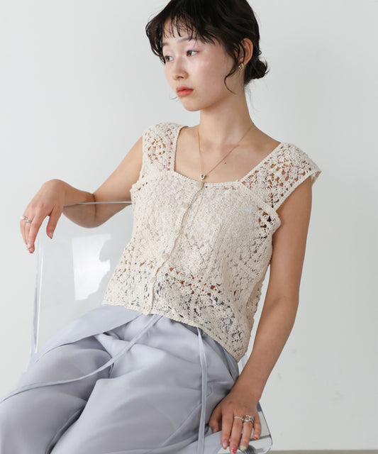 前後2WAYボタン付ビスチェ