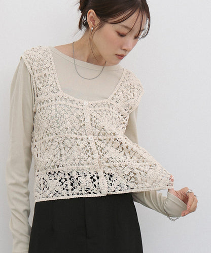 前後2WAYボタン付ビスチェ