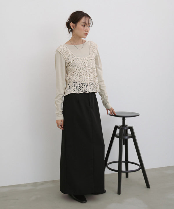 前後2WAYボタン付ビスチェ