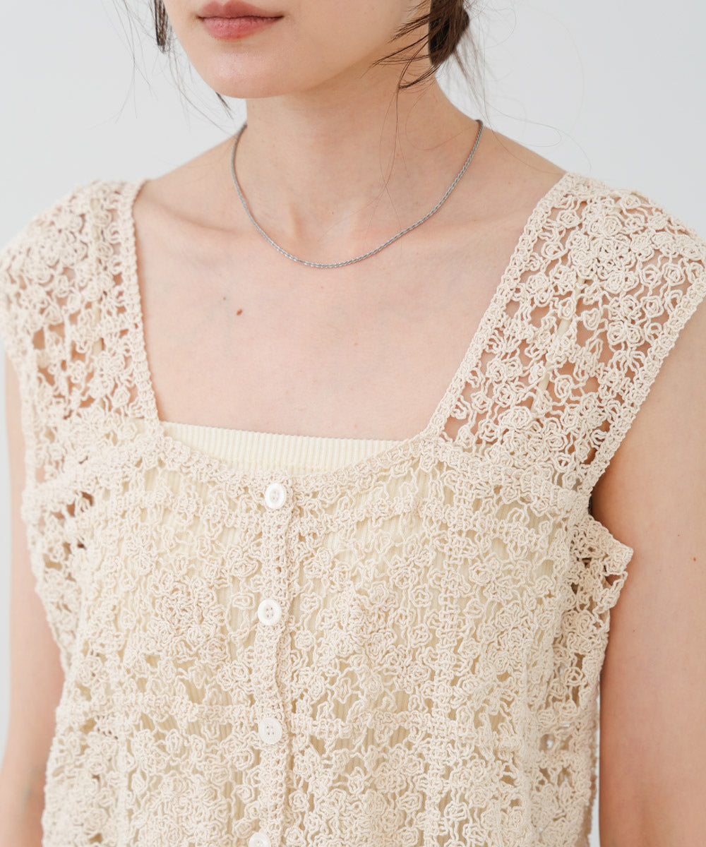 前後2WAYボタン付ビスチェ