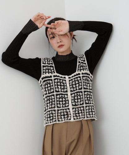 前後2WAYボタン付ビスチェ