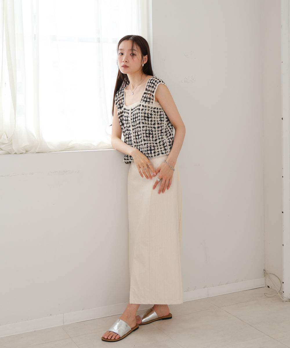 前後2WAYボタン付ビスチェ