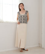 前後2WAYボタン付ビスチェ