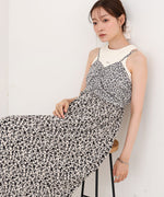 【S・Mサイズ展開】リトルフラワーシャーリングキャミワンピース