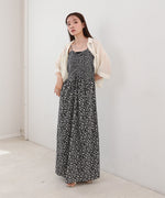 【S・Mサイズ展開】リトルフラワーシャーリングキャミワンピース