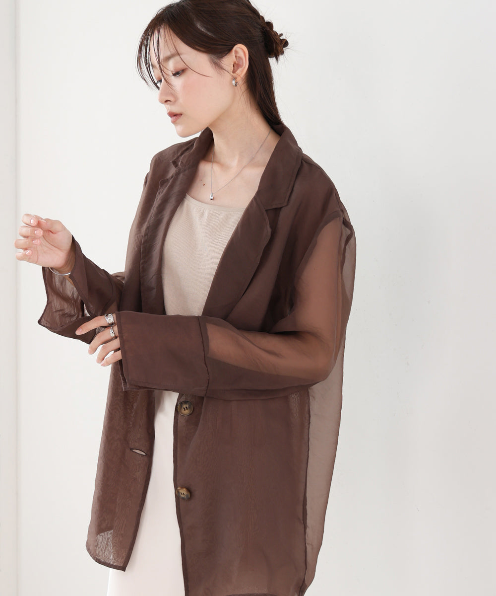 オーガンジーシアーテーラージャケット