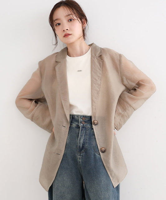 オーガンジーシアーテーラージャケット