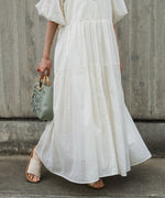 【S・Mサイズ展開】コットンボイルギャザーワンピース