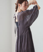 【S・Mサイズ展開】コットンボイルギャザーワンピース