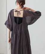 【S・Mサイズ展開】コットンボイルギャザーワンピース