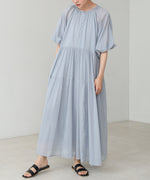 【S・Mサイズ展開】コットンボイルギャザーワンピース