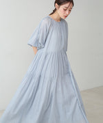 【S・Mサイズ展開】コットンボイルギャザーワンピース