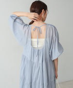 【S・Mサイズ展開】コットンボイルギャザーワンピース