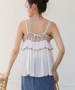 レーヨンクレープスモッキングキャミソール