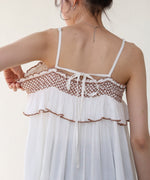 レーヨンクレープスモッキングキャミソール