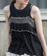 レーヨンクレープスモッキングキャミソール