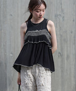 レーヨンクレープスモッキングキャミソール