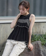 レーヨンクレープスモッキングキャミソール