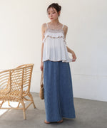 レーヨンクレープスモッキングキャミソール