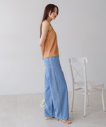 【S・M・Lサイズ展開】ウエスト切替デニムパンツ