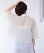 シアーショートシャツブラウス